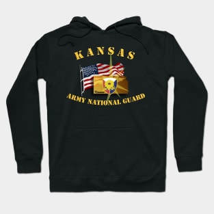 Kansas - ARNG w Flag Hoodie